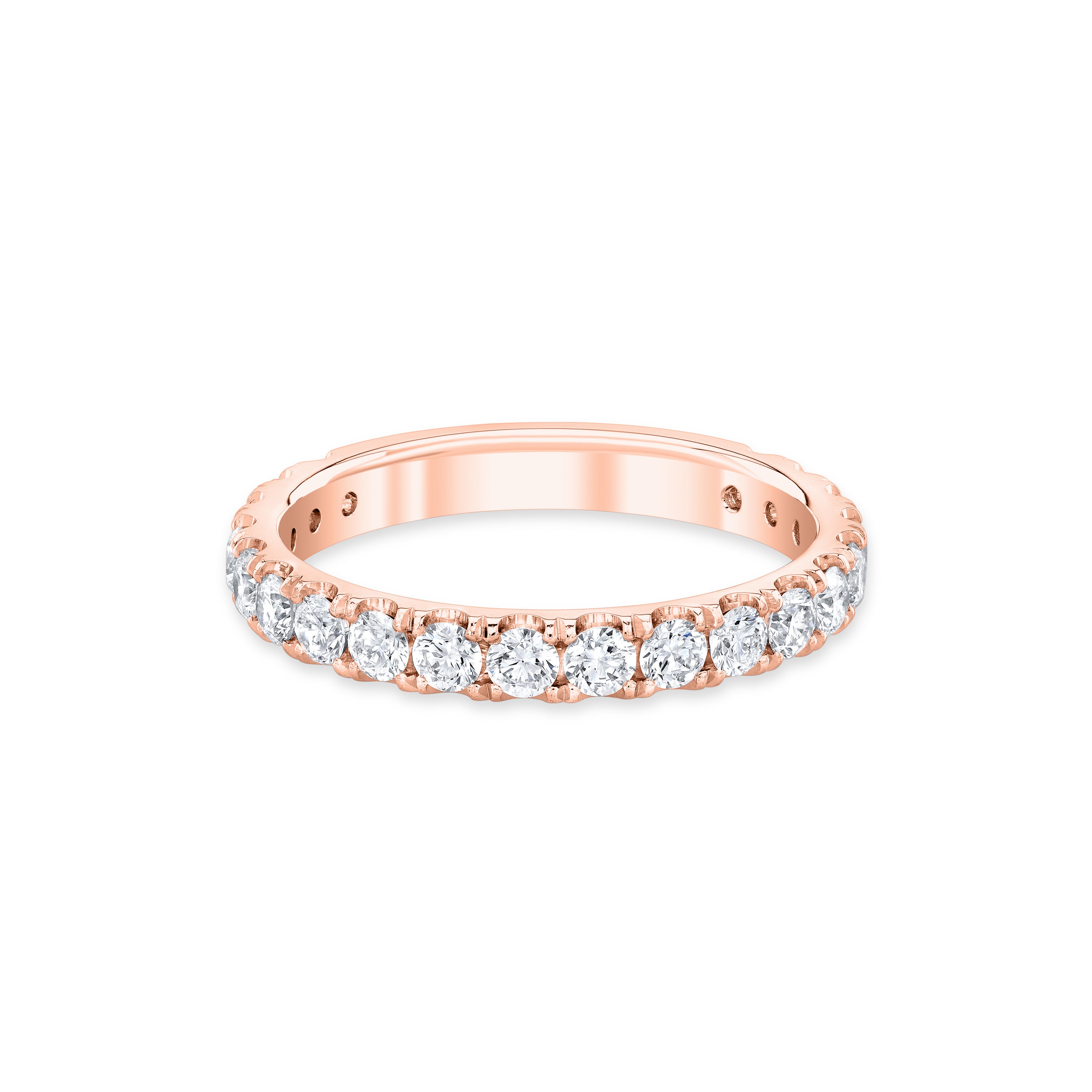 3mm Round Pavé Diamond Eternity Band