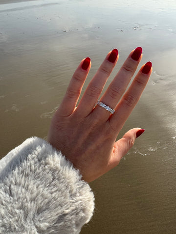 Asscher + Baguette Diamond Ring