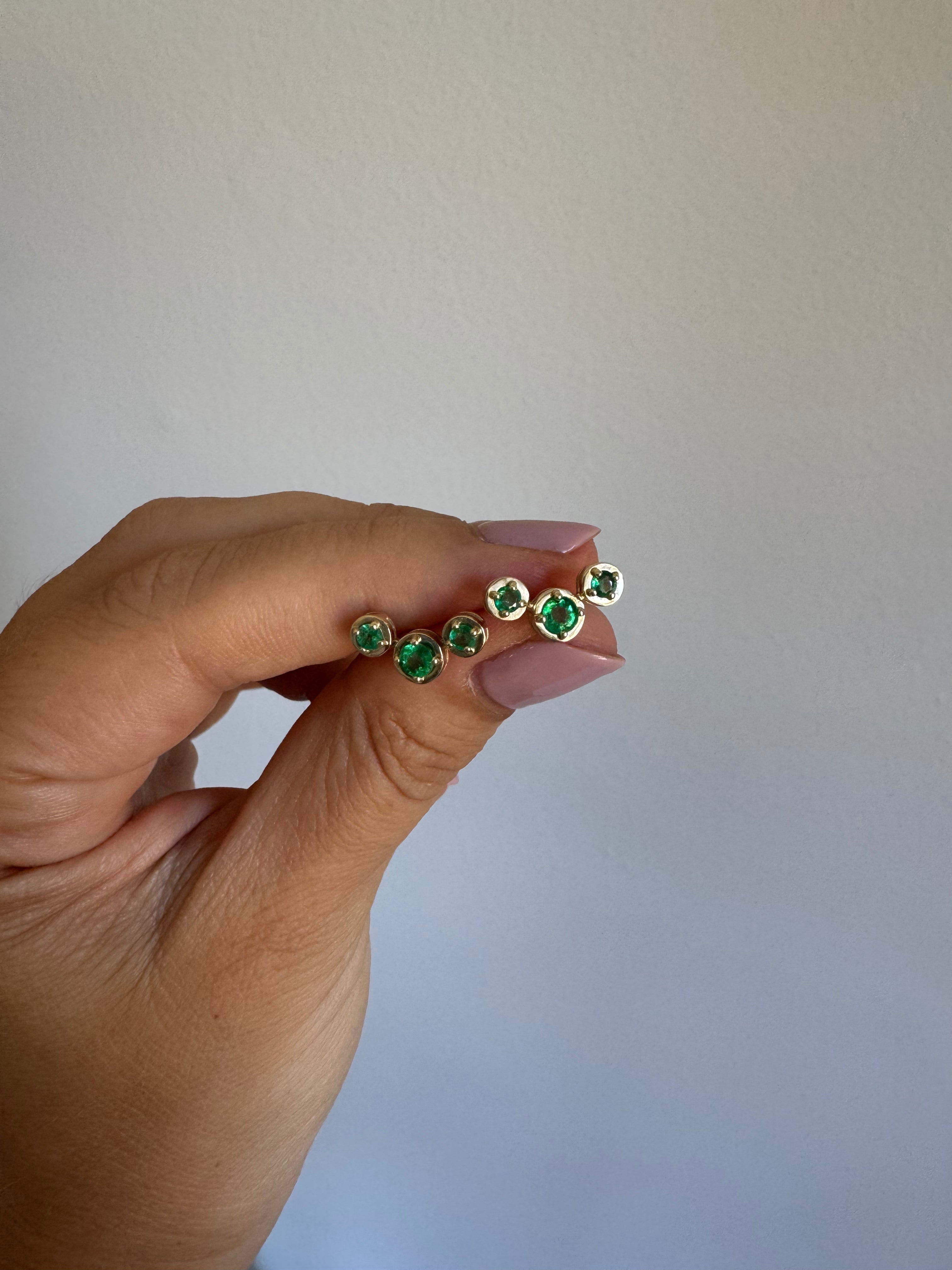 Emerald Constellation Earrings