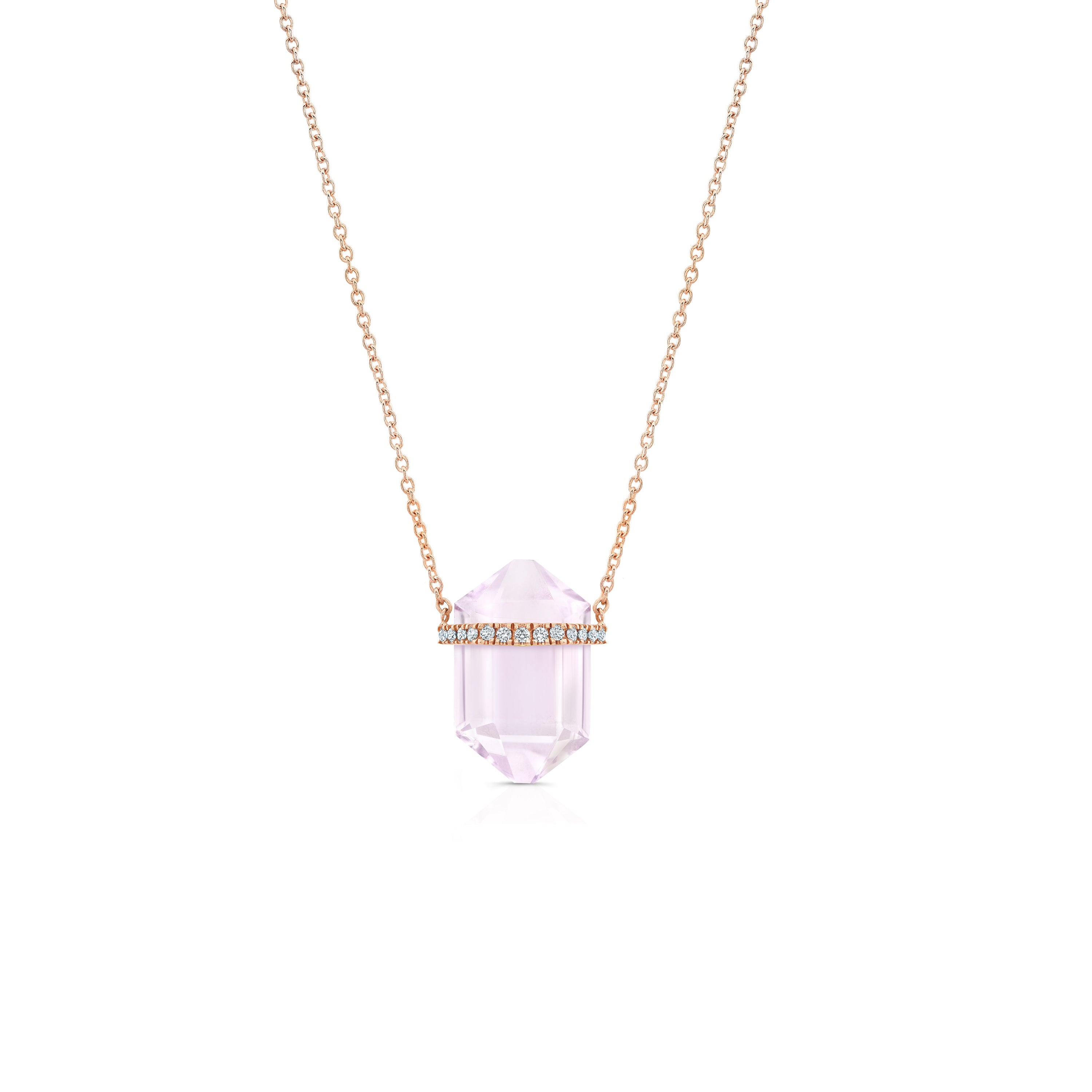 Serenity Kunzite Crystal Necklace