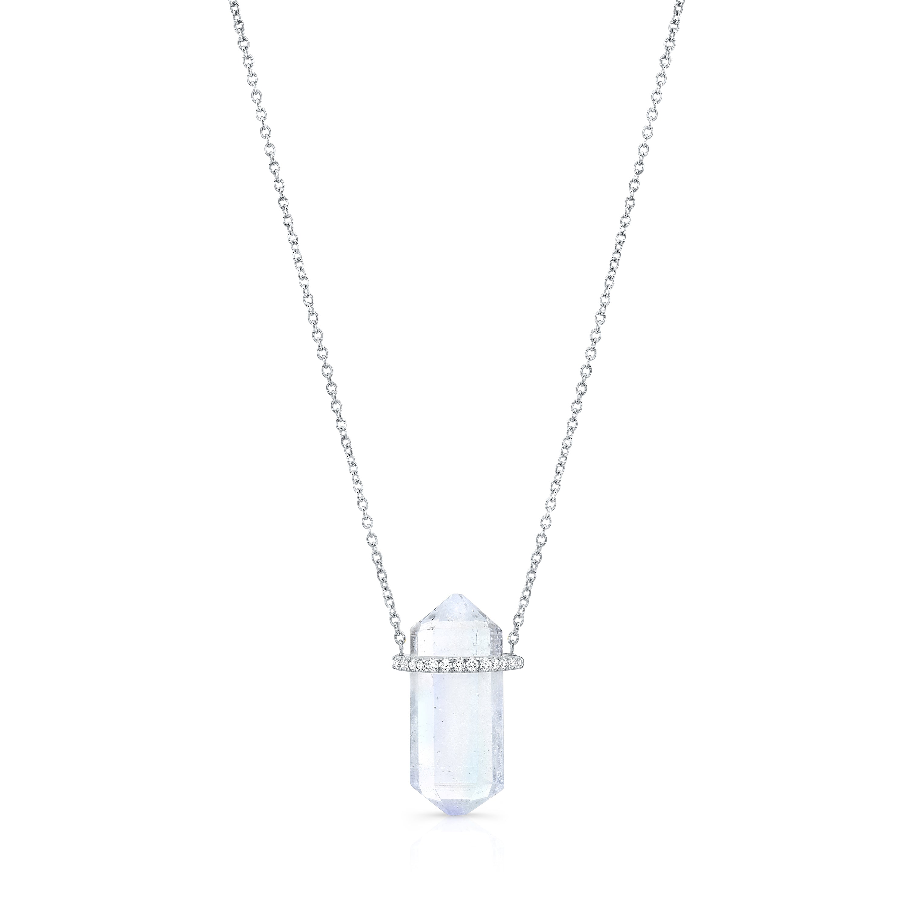 Lullaby Aquamarine Crystal Necklace