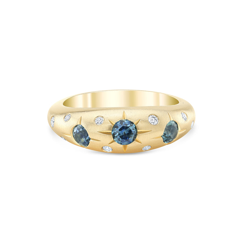 Stardust Ring with Montana Sapphires
