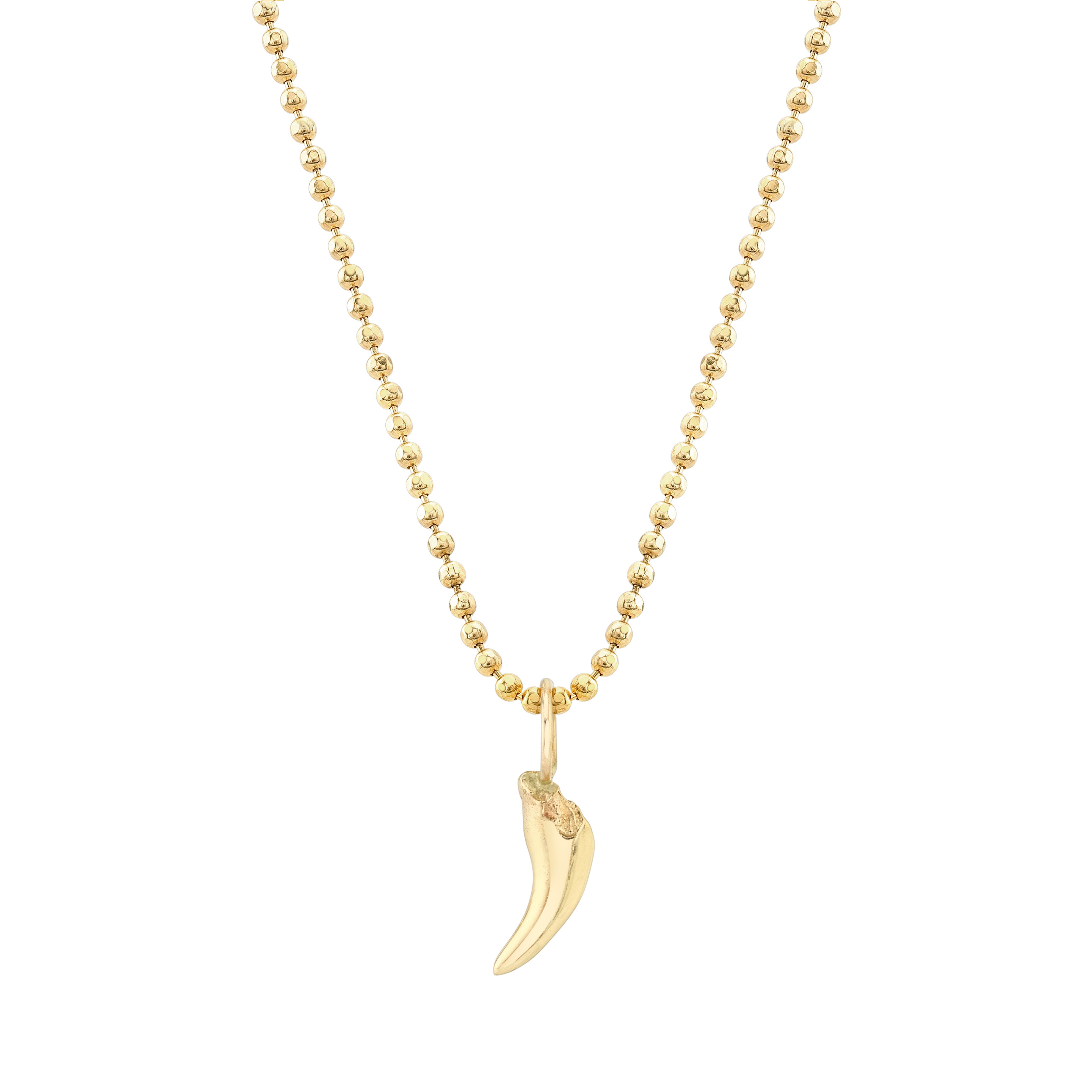 Puppy Tooth Pendant Necklace in 14K Gold Necklaces Carter Eve Jewelry