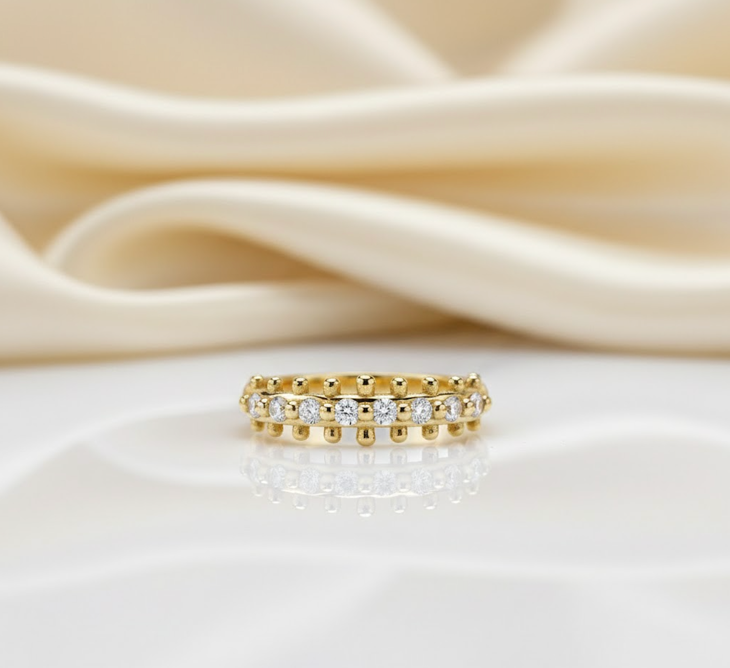 Naida Ring with Diamonds