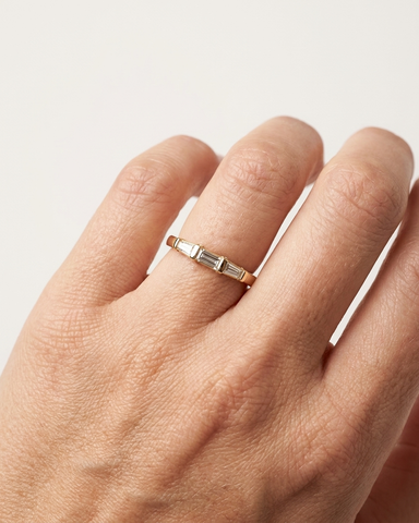 Rebecca Diamond Baguette Ring