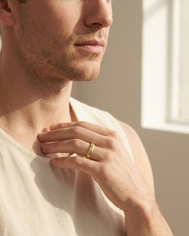 Rough Luxe Wedding Band