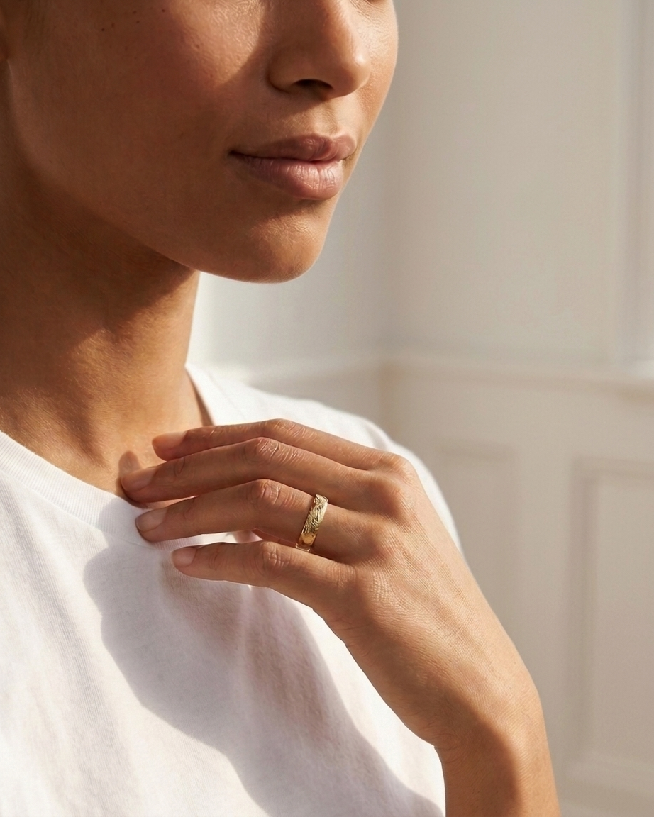 Rough Luxe Wedding Band