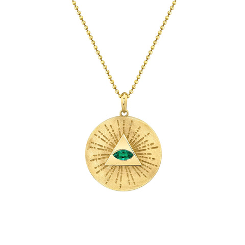 All Seeing Eye Medallion Necklaces Carter Eve Jewelry 