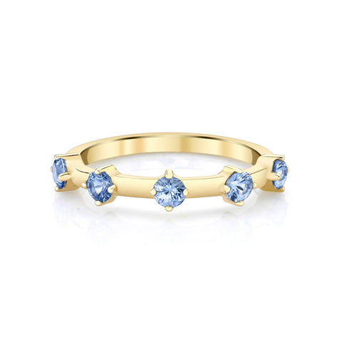 Azure Sapphire Band Ring Carter Eve Jewelry 