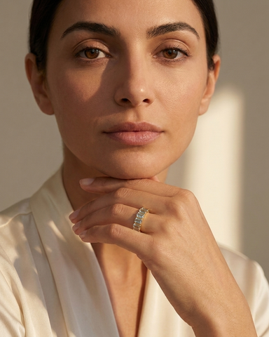 Cleo Ring w/ Aquamarines