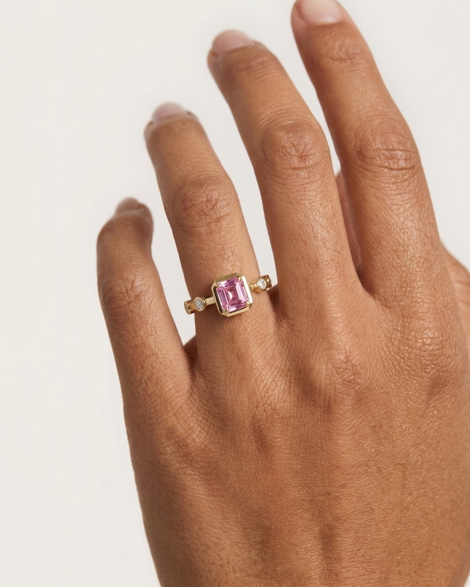 Flora Ring - Pink Sapphire