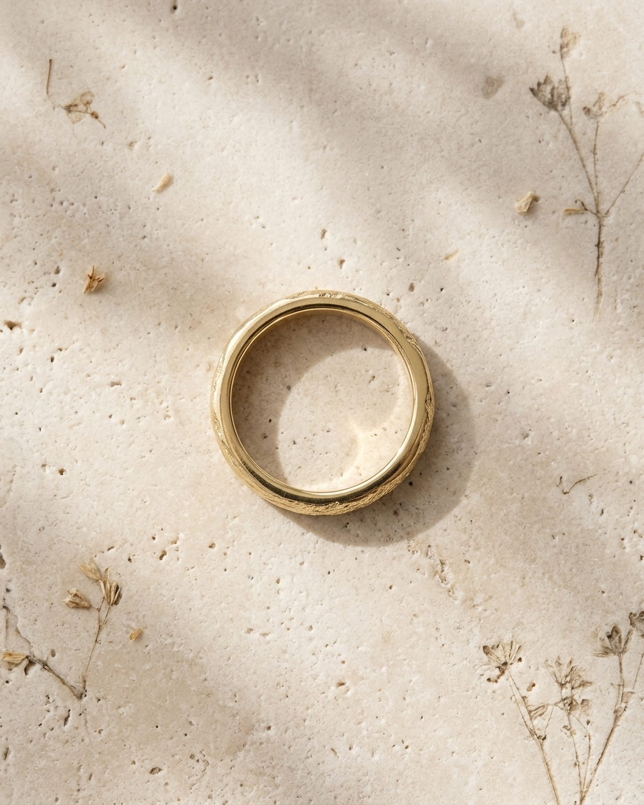 Rough Luxe Wedding Band