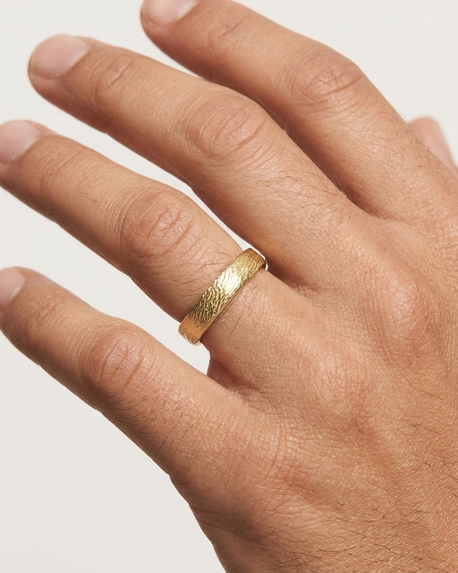 Rough Luxe Wedding Band
