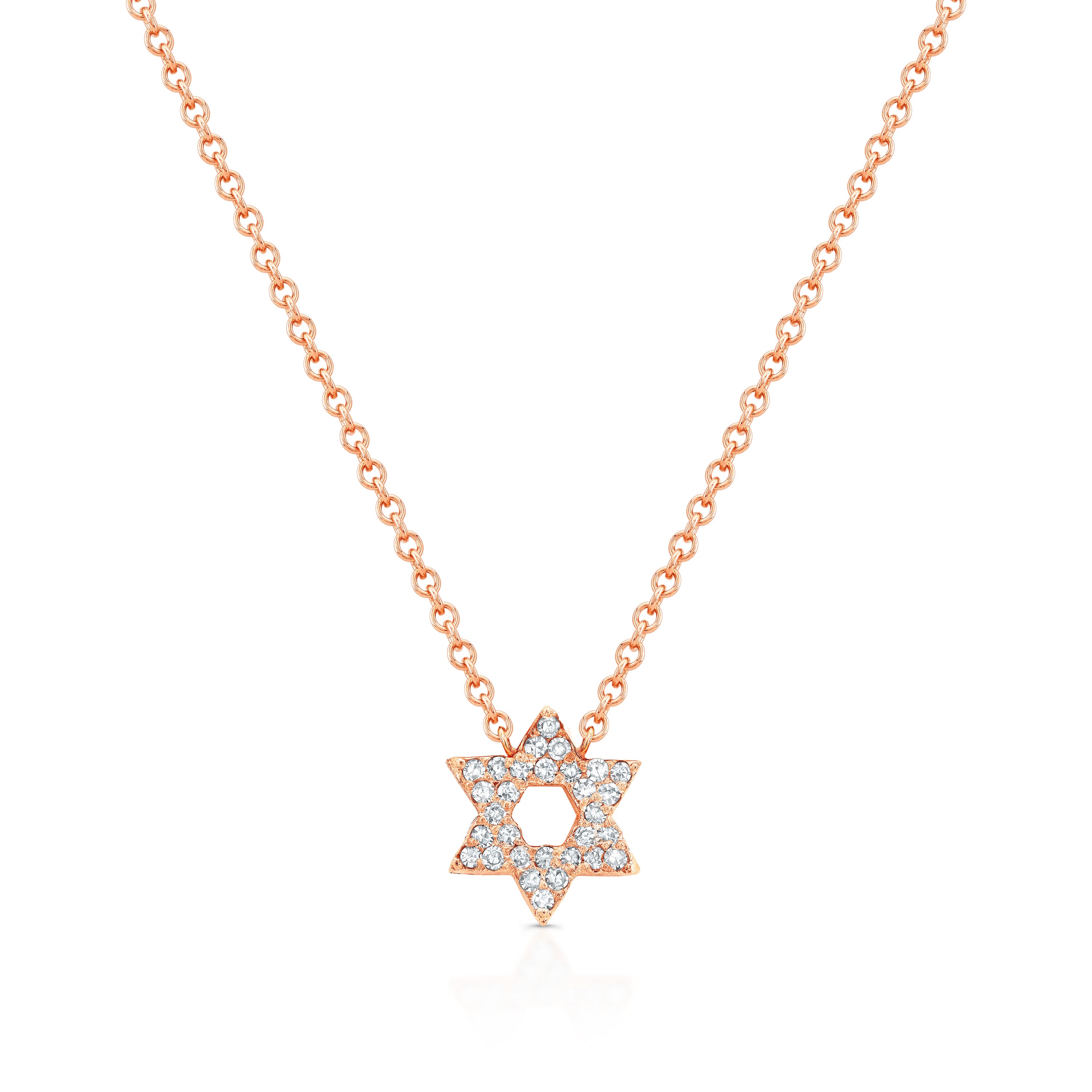 Petite Star of David Diamond Necklace