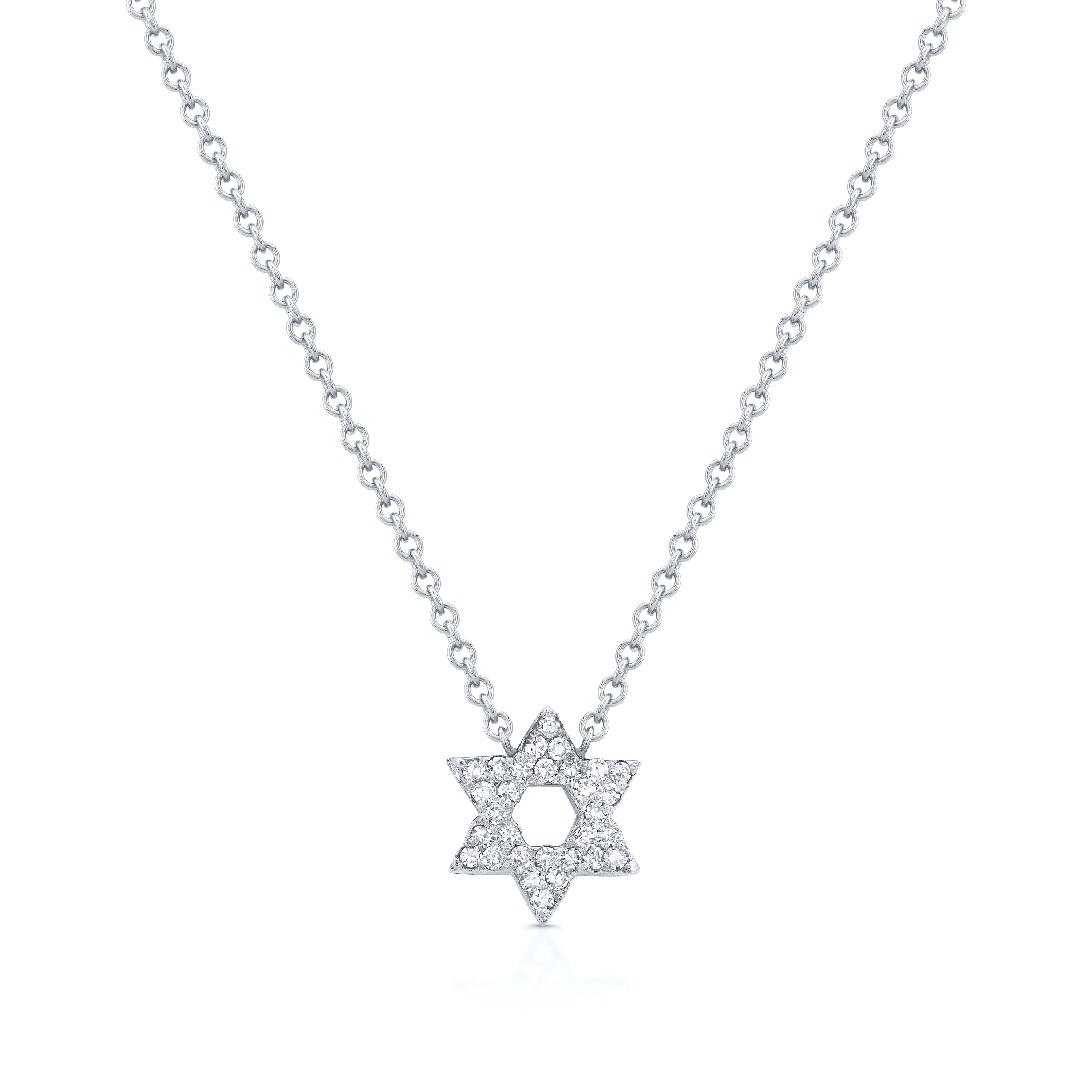 Petite Star of David Diamond Necklace
