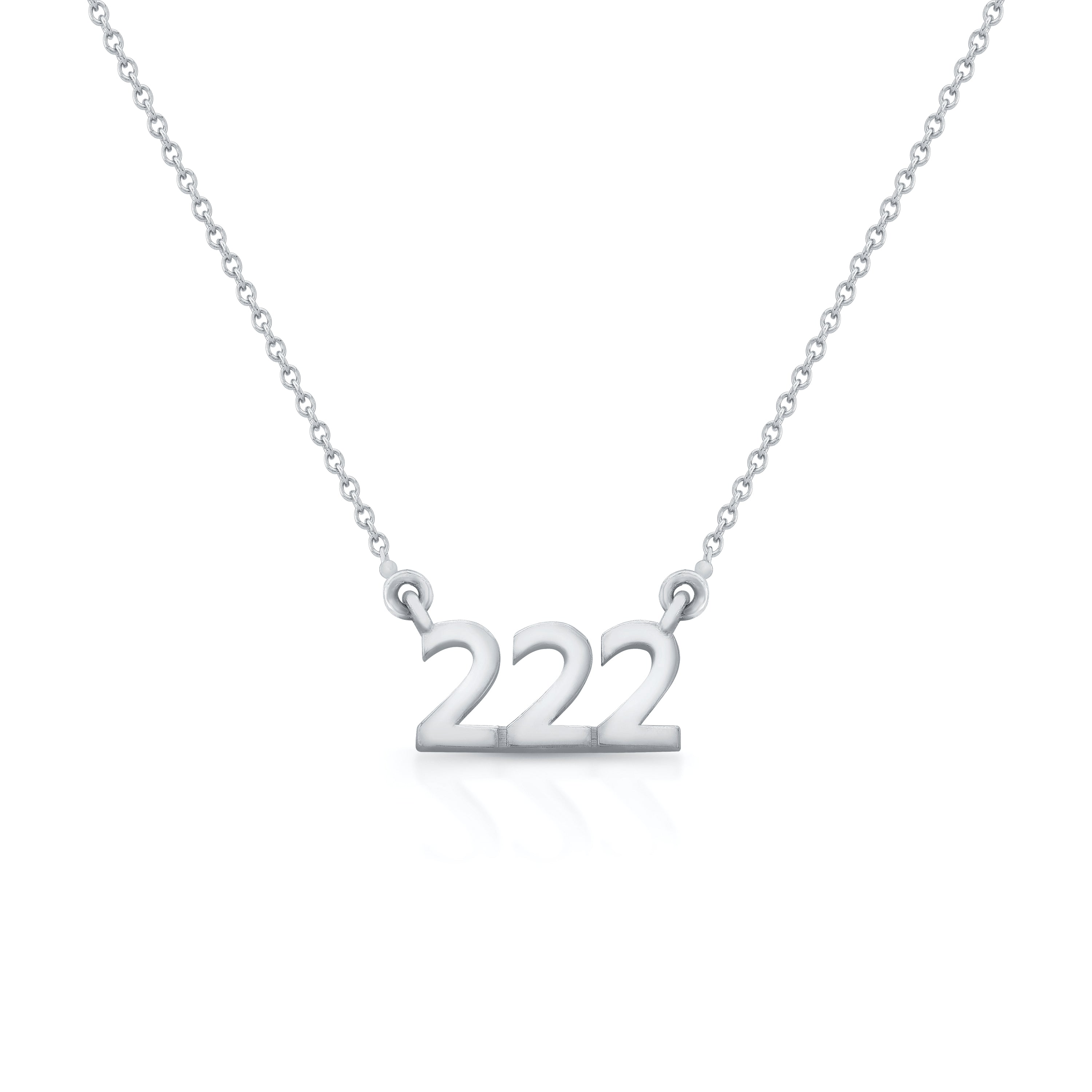 222 Angel Number Necklace