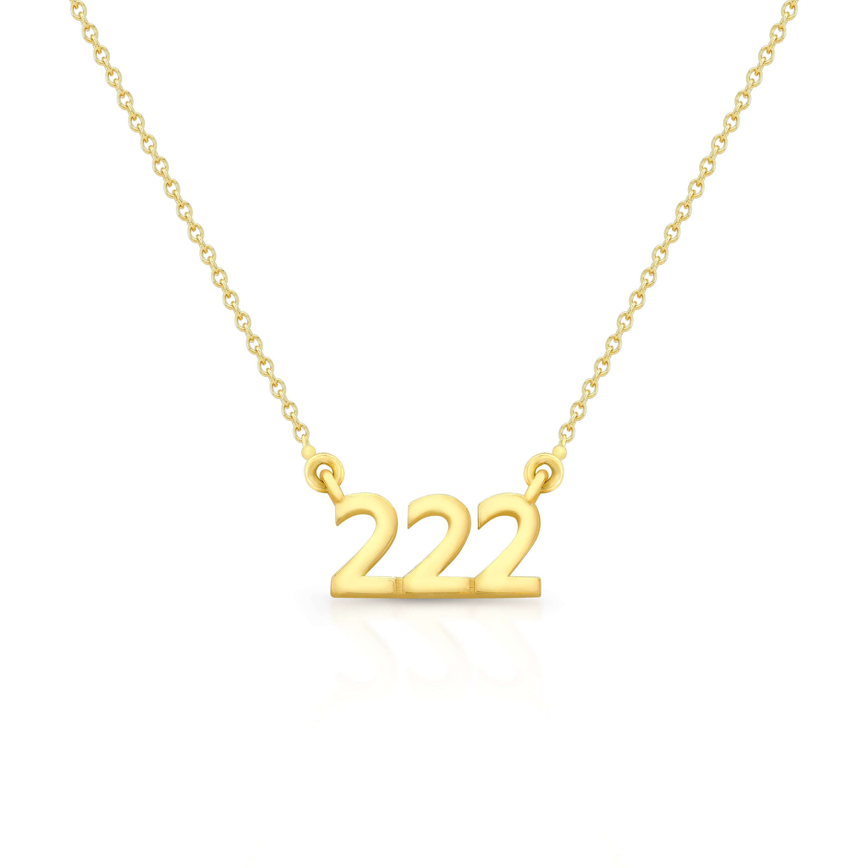 222 Angel Number Necklace