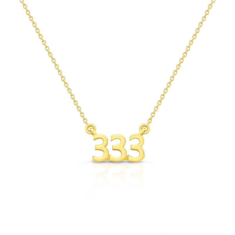 333 Angel Number Necklace