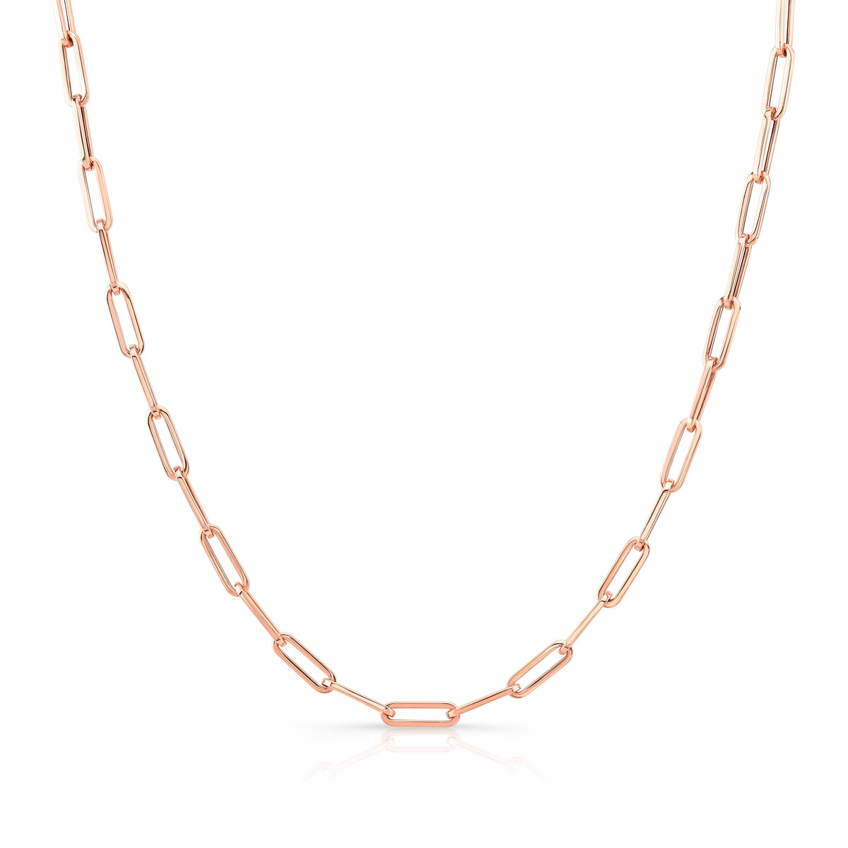 Carter Link Chain Women's Ellipse Oval Link Chain Necklace 14K Gold | Carter Eve Jewelry