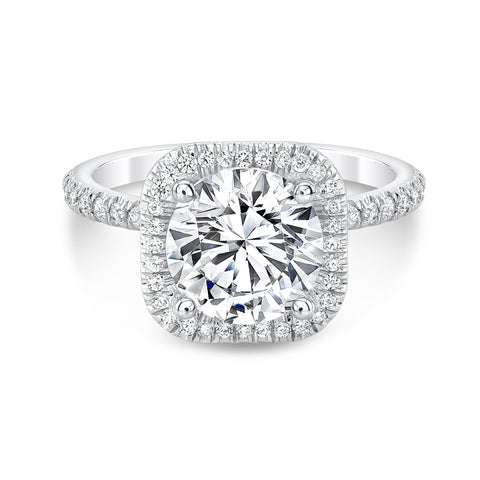 Charlotte Halo Engagement Ring bridal Carter Eve Jewelry 