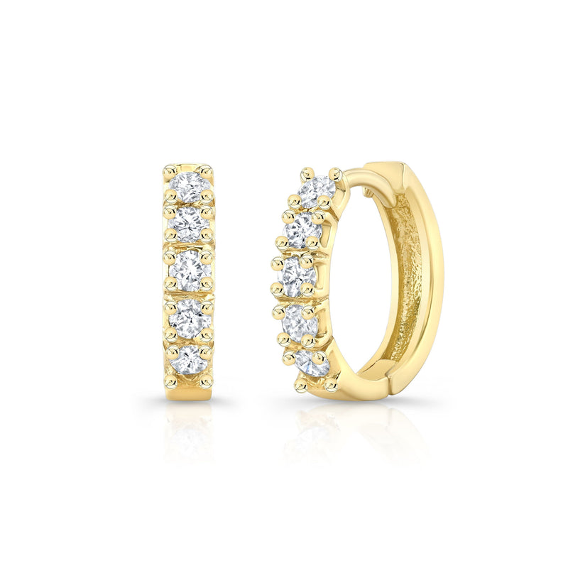 Chunky Diamond Hoops Earrings Carter Eve Jewelry 