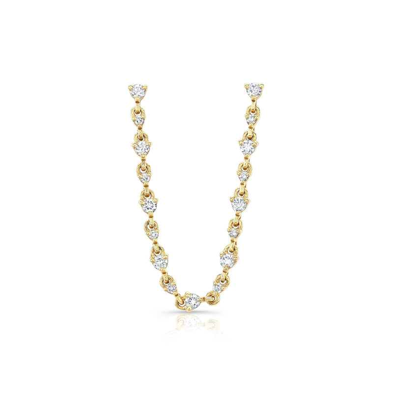 Diamond Double Chain Earring Earrings Carter Eve Jewelry 