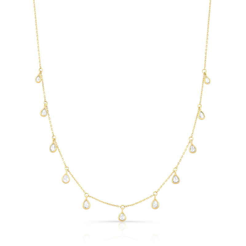 Diamond Droplet Necklace Necklaces Carter Eve Jewelry 