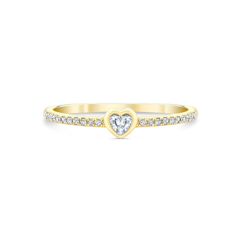 Diamond Heart Stacking Ring Carter Eve Jewelry 