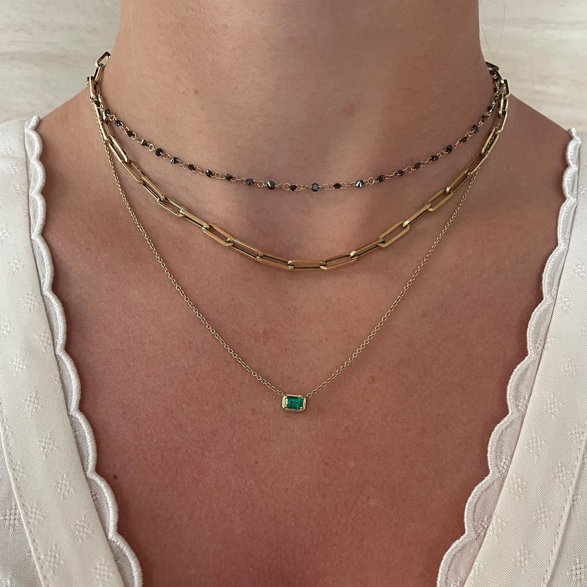 Eden Pendant - Emerald Necklaces Carter Eve Jewelry 
