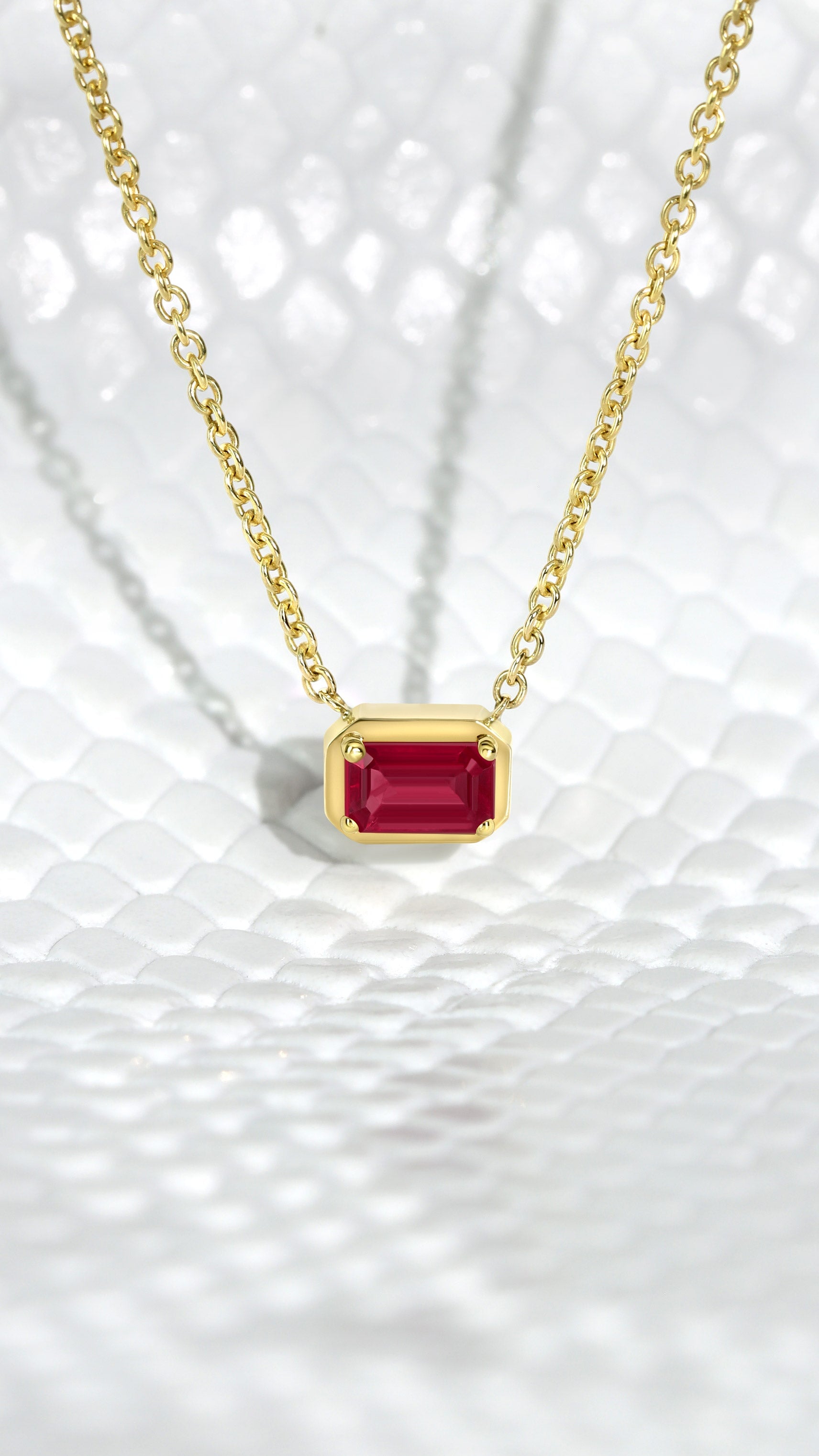 Eden Pendant - Ruby Necklace Carter Eve Jewelry 