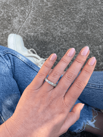 Emerald Cut Diamond Eternity Band Ring Carter Eve Jewelry 
