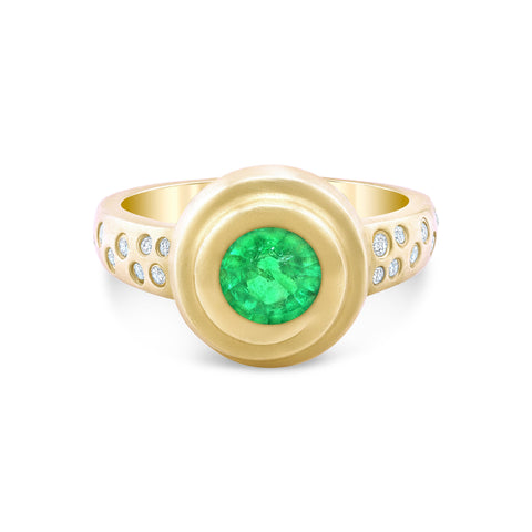Emerald Swirl Ring Ring Carter Eve Jewelry 