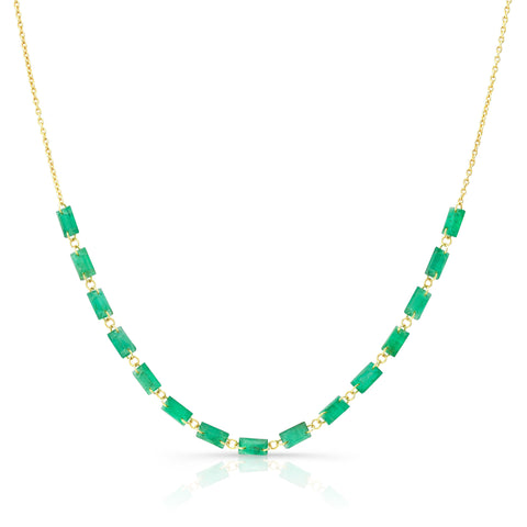 Floating Emerald Necklace Necklaces Carter Eve Jewelry 