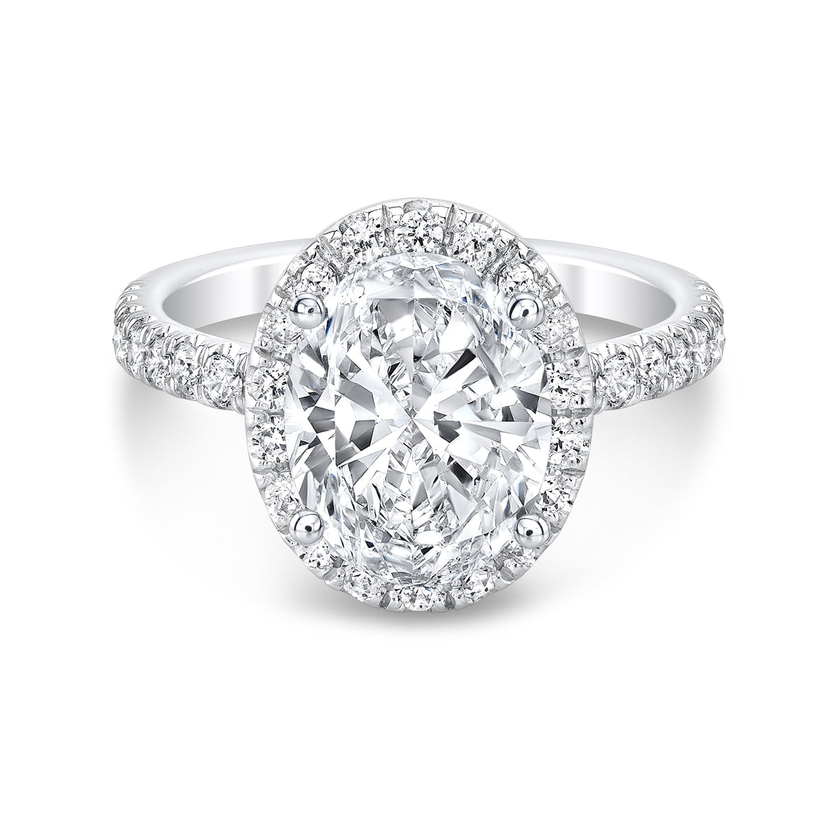 Grayson Rozell Rings Grayson Halo Cathedral Diamond Engagement Ring 14K Gold | Carter Eve ...