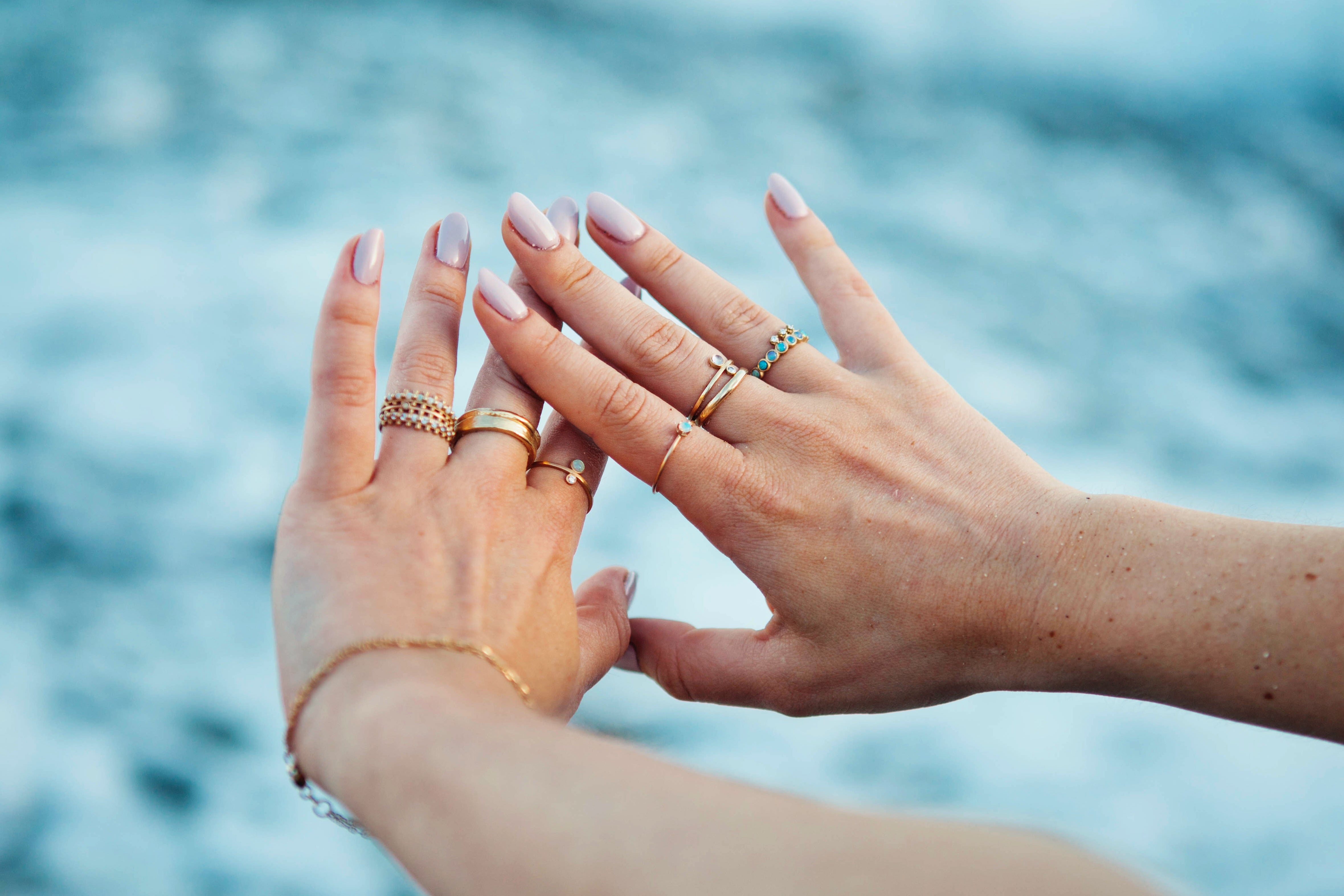 Josephine Ring w/ Moonstone and Diamond Ring Carter Eve Jewelry 