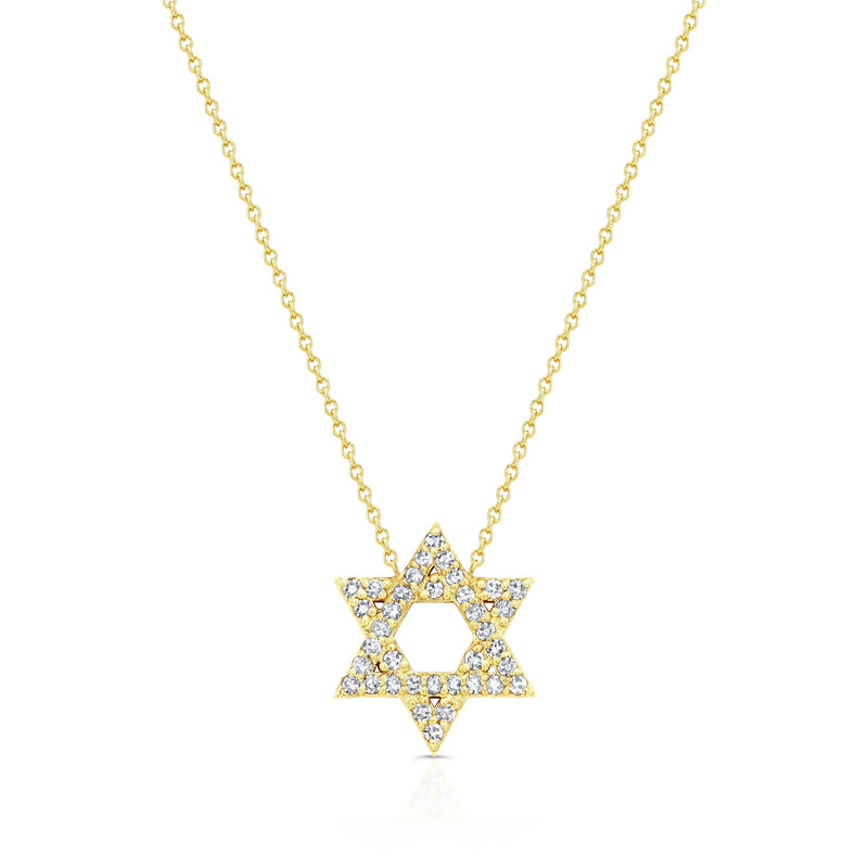 Large Star of David Diamond Pendant Necklaces Carter Eve Jewelry 