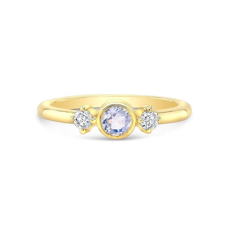 Merina Ring with Moonstone and Diamonds Ring Carter Eve Jewelry 