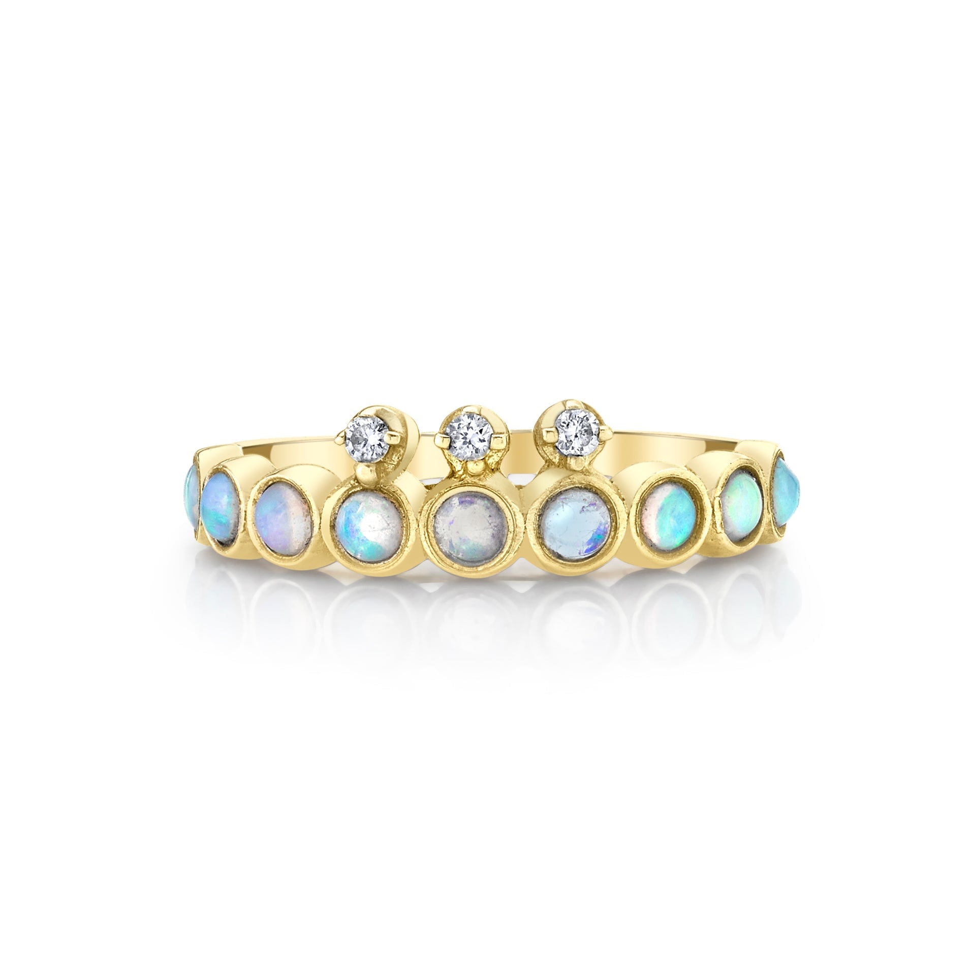 Opal with Diamond Crown Ring Carter Eve Jewelry 