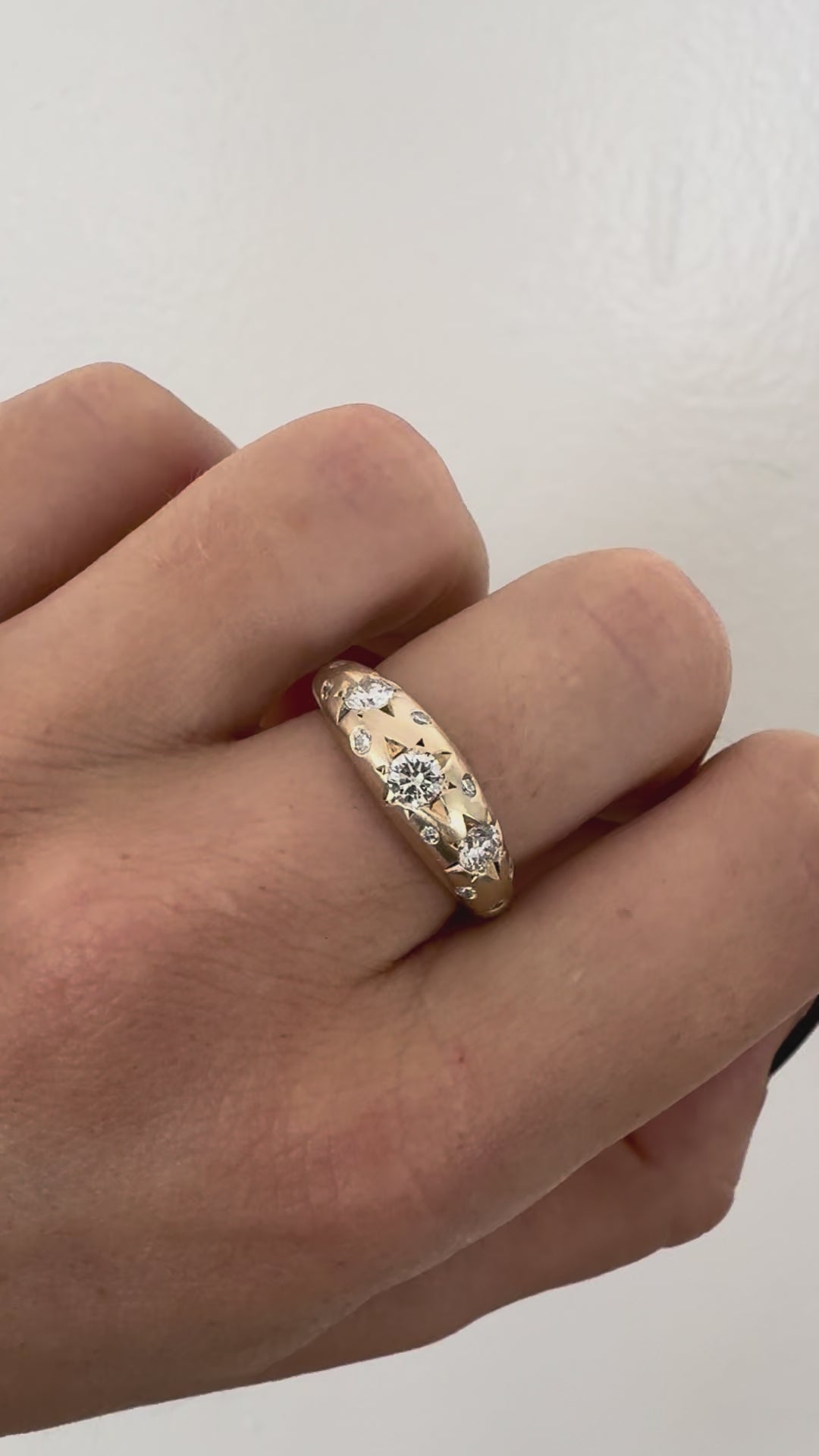 Stardust Ring with Diamonds