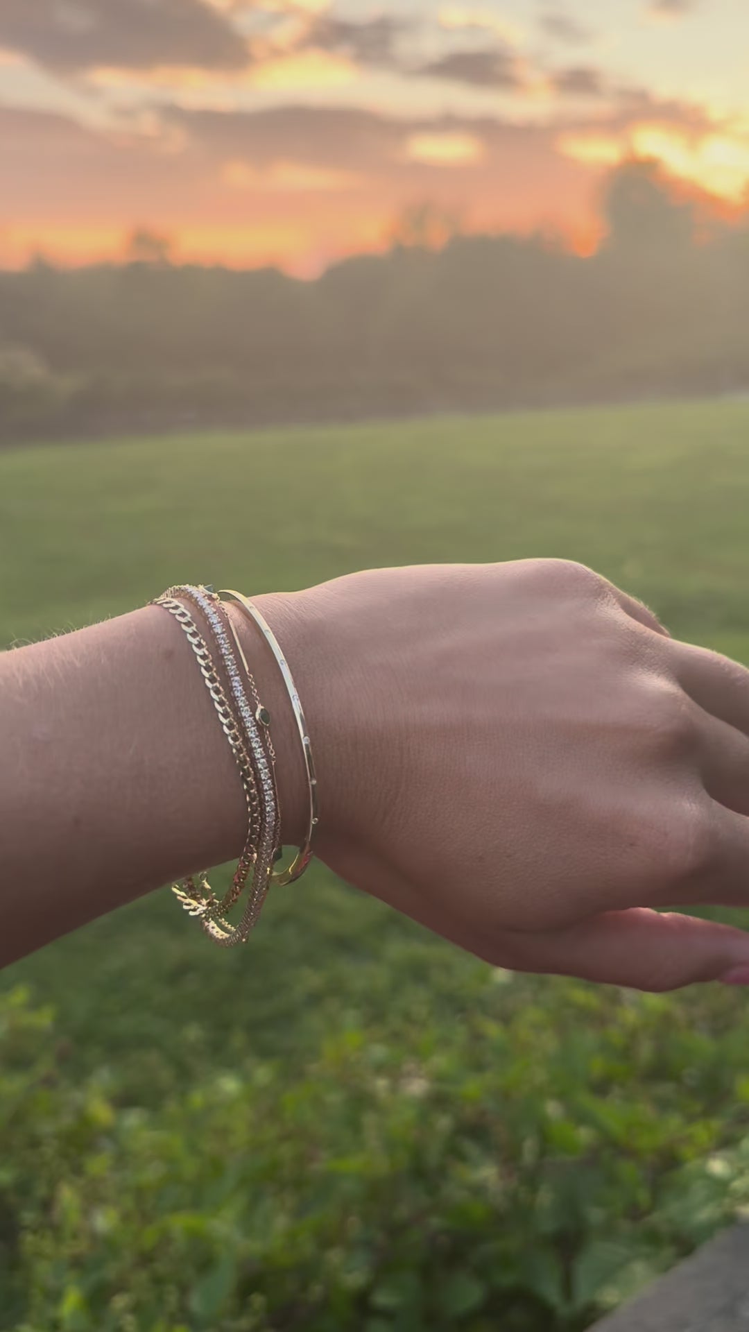 Emerald Bar Bracelet