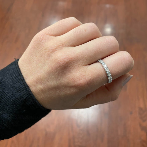 Round Pavé Diamond Eternity Band Eternity Band Carter Eve Jewelry 