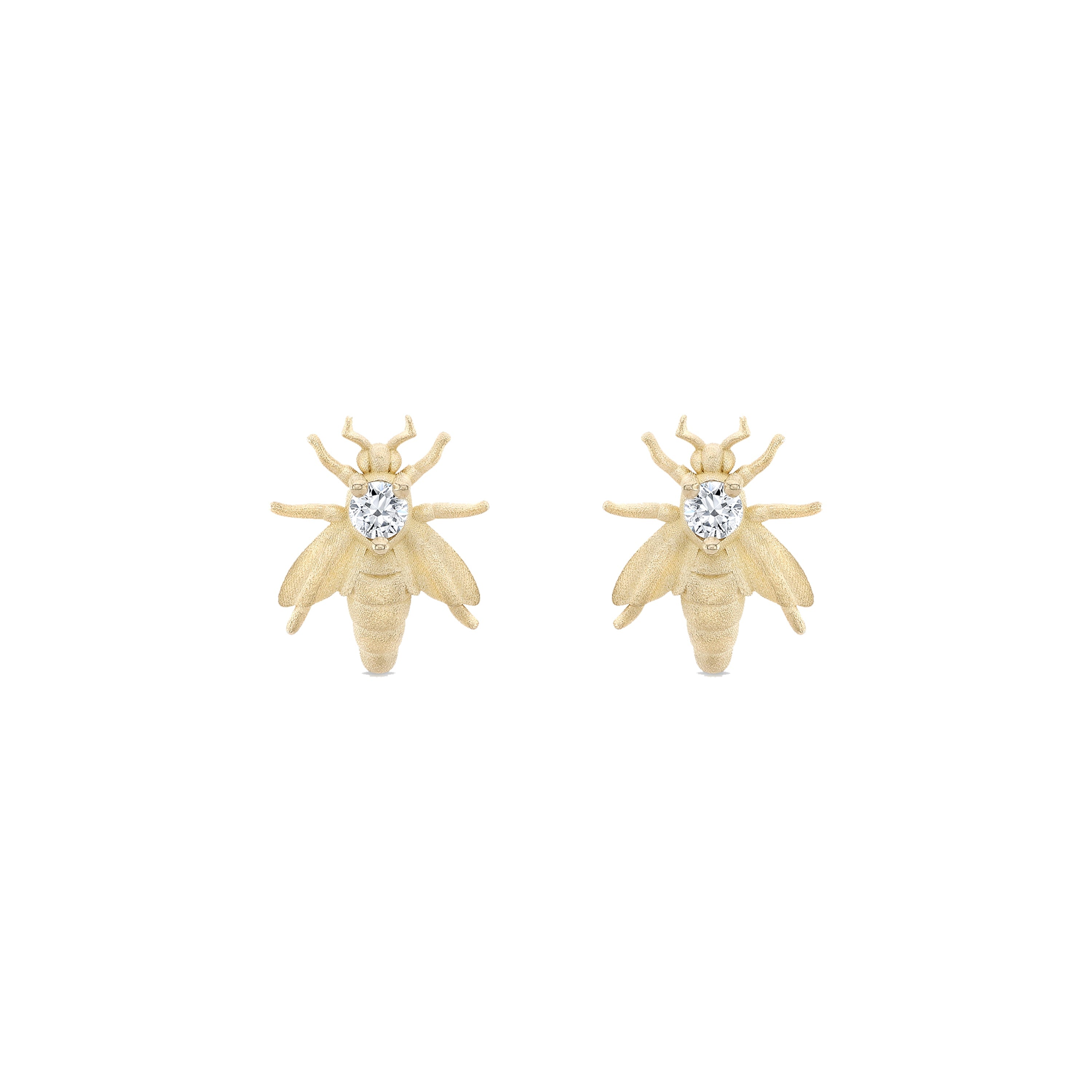 Sacred Bee Studs Earrings Carter Eve Jewelry 