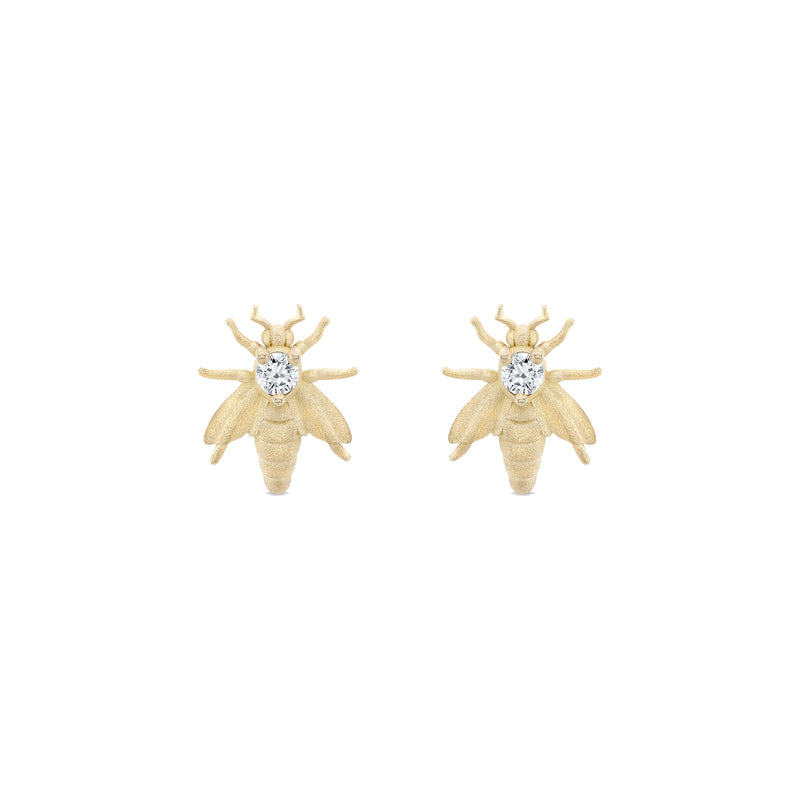 Sacred Bee Studs Earrings Carter Eve Jewelry 