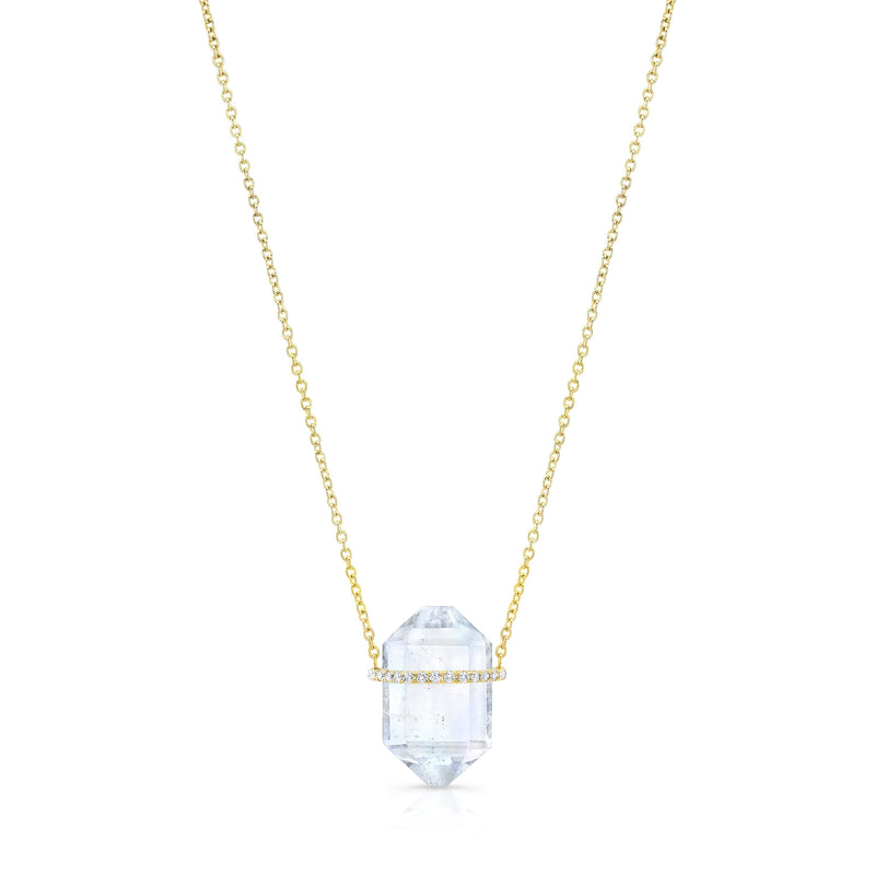Serenity Aquamarine Crystal Pendant Necklaces Carter Eve Jewelry 