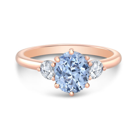 Solara Three-Stone Engagement Ring engagement ring Carter Eve Jewelry 