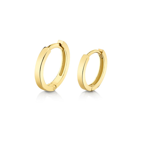 Square Huggies Standard Earrings Carter Eve Jewelry 