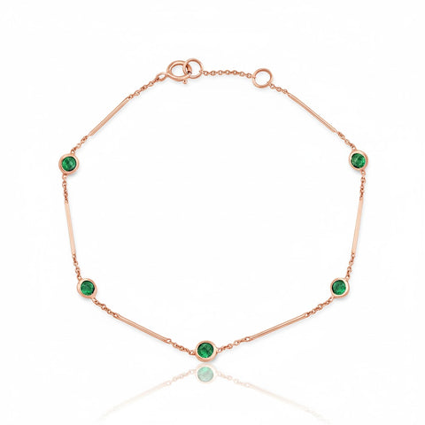 Emerald Bar Bracelet