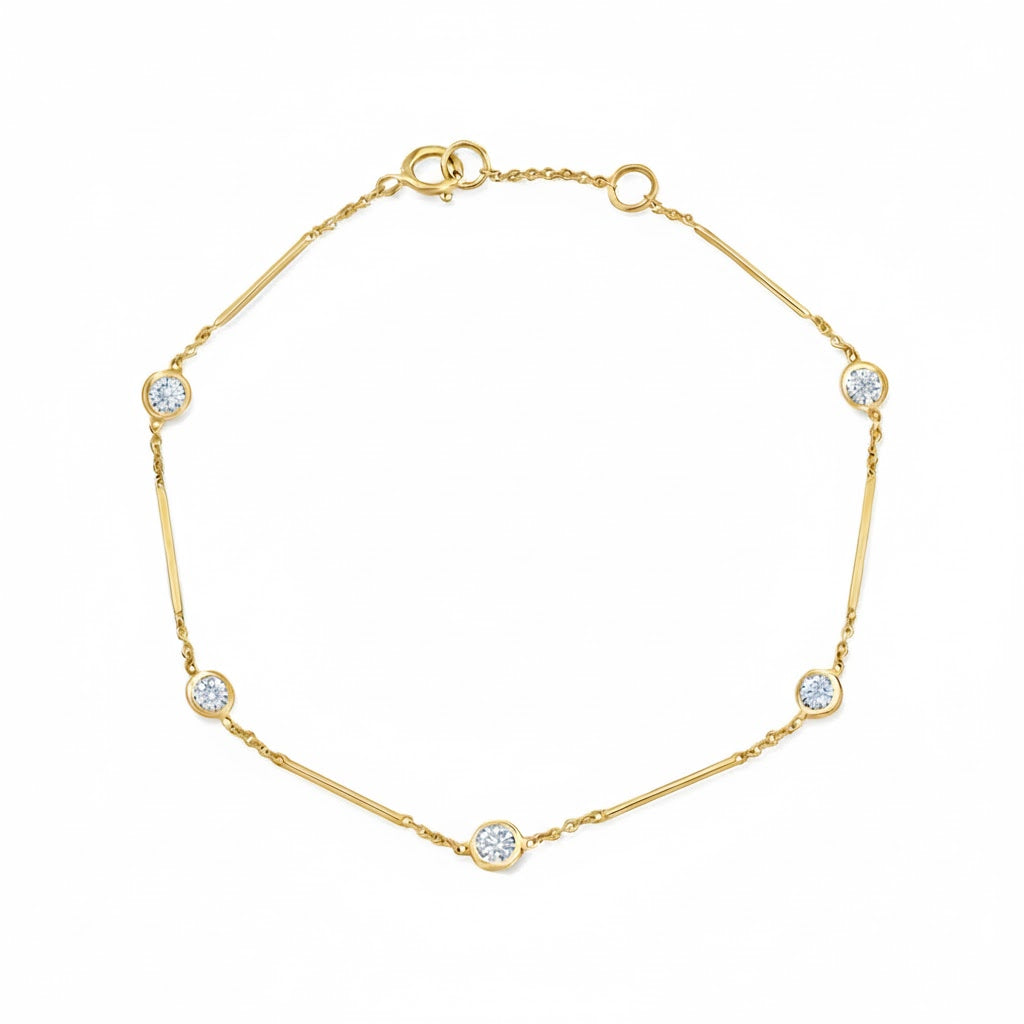 Diamond Bar Bracelet