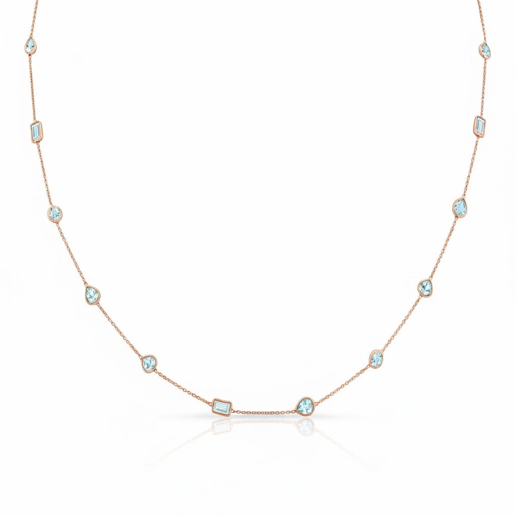 Theda Aquamarine Necklace
