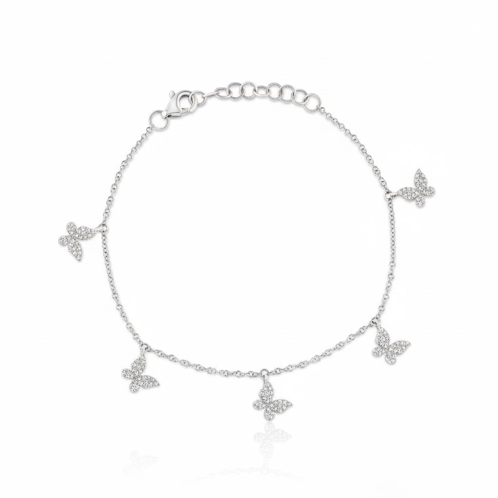 Diamond Butterfly Bracelet